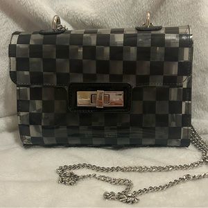 SM Clear checkerboard bag